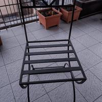 Sedie in ferro battuto