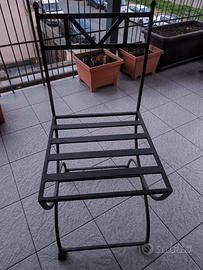 Sedie in ferro battuto