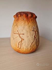 Vaso messicano rustico preistoria 