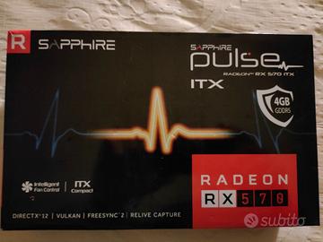 scheda video radeon sapphire 4gb ddr5 rx570 