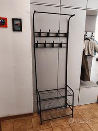 Appendiabiti salva spazio acciaio nero