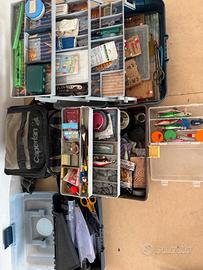 Canne da pesca e attrezzatura varia