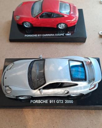 PORSCHE 911 CARRERA + PORSCHE GT2 1:43
