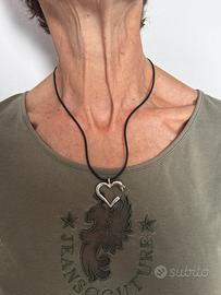 Collana cuore in acciaio – mai usata