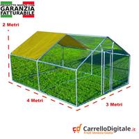 Recinto per Polli 3x4m x 2mH-12mq - giallo