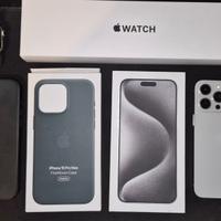 iPhone 15 Pro Max + Apple Watch SE