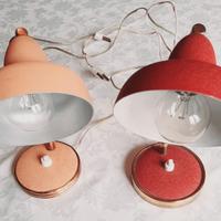 Due lampade da comodino o scrivania anni '50