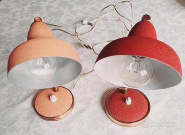Due lampade da comodino o scrivania anni '50