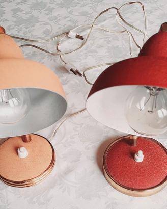 Due lampade da comodino o scrivania anni '50