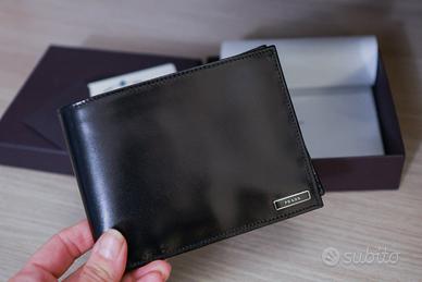Portafogli da uomo, pelle, nero