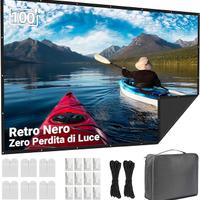 Schermo Telo per proiettore da 100 Pollici. Nuovo