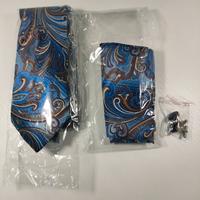 🇮🇹 Cravatta elegante + pochette e gemello