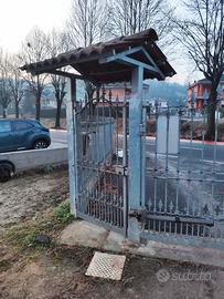 Cancello in ferro Zincato+ cancelletto pedonale