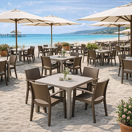 10 Tavoli Ole' S6945RJ + 40 Sedie Paris S6614MK