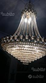 Lampadario a gocce cristallo