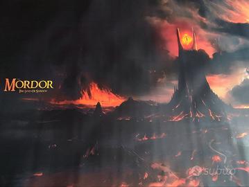 Stampa Mordor 50x150 Occhio di Sauron e Monte Fato