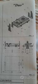 fornello 2 fuochi gas basculante  camper  imba