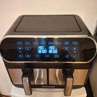 Friggitrice ad aria doppio cestello 