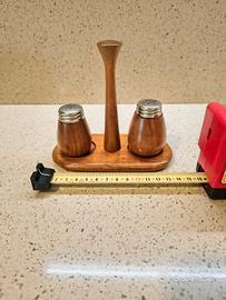 Saliera e pepiera vintage in teak🧂