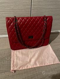 Borsa trapuntata rossa con tracolla