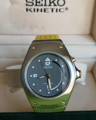 seiko kinetic anni 90 nuovo con  box originale 