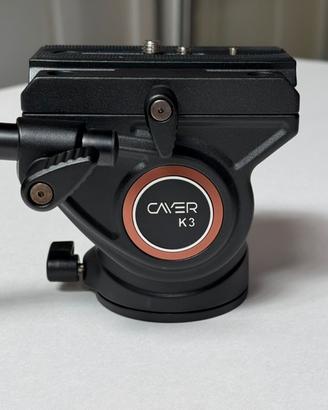Testa Video Fluida Cayer K3 per Treppiede