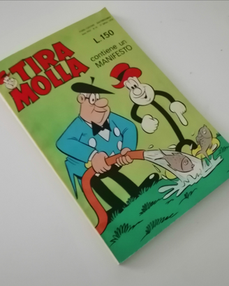 Fumetto TIRAMOLLA 19 sett 1970 con manifesto