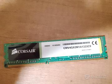 Corsair - Modulo di memoria SDRAM DDR3 4 GB