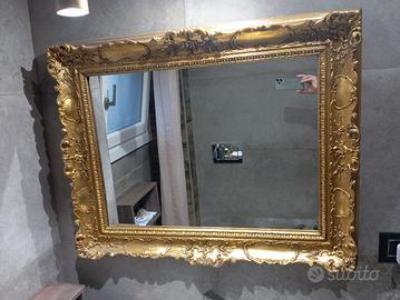 specchio antico oro 