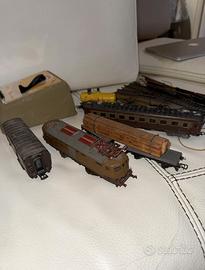 Lotto Rivarossi E424 Pocher vagoni H0 Carri e altr