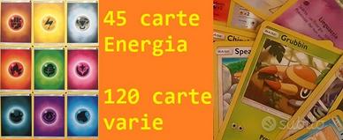 Pokémon GCC: 45 carte Energia, 120 carte, 15 rare