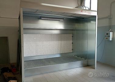 Cabina di verniciatura forno completa