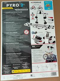 portabici post. per 2 bici