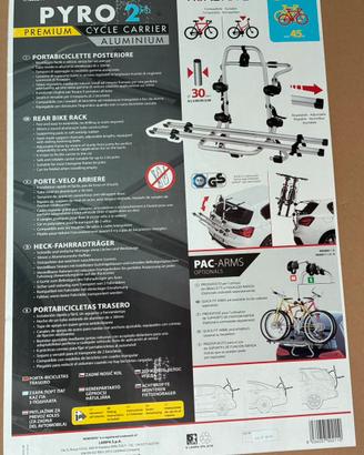 portabici post. per 2 bici