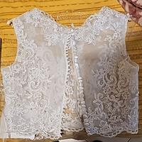 Bolero top coprispalle sposa in pizzo 