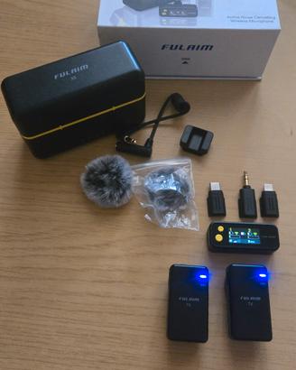 Microfono Wireless Fulaim X5 cancellazione rumore 
