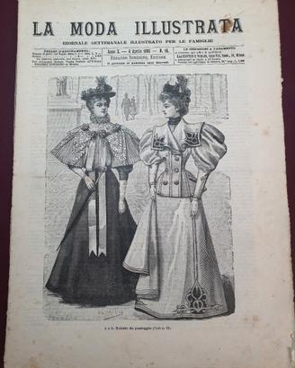 Antiche Riviste "LA MODA ILLUSTRATA" 1894/95