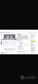 LAVASTOVIGLIE BOSCH SMV4EMX24E NUOVE