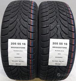 2 GOMME 205 55 16 BRIDGESTONE BR1360