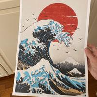 Poster stampa Giappone A3, carta lusso