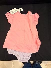 Body bambina  a maniche corte