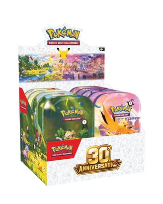 Pokemon Display 10 Mini Tin 30TH Anniversario ITA