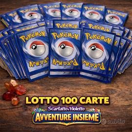 Lotto 100 carte Pokemon Avventure Insieme