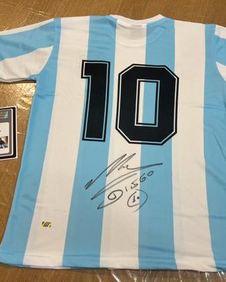 Maglia autografata Maradona con certificato COA