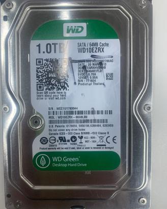 HDD 1Tb WD Green WD10EZRX 64Mb Cache