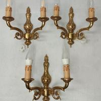 Applique a due luci, vintage 