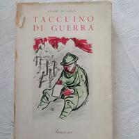TACCUINO DI GUERRA Cesare De Lollis