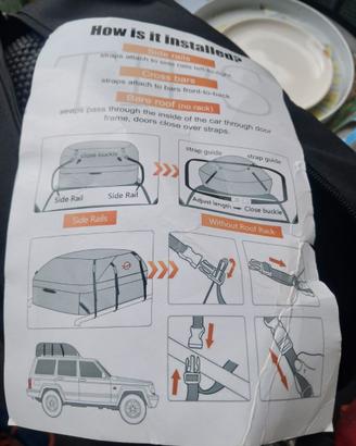 Portapacchi morbido da tettuccio auto