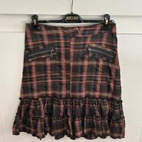 Gonna scozzese elasticizzata