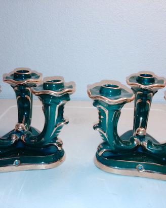 Portacandele in ceramica per 3 candele